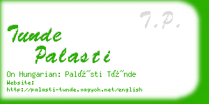 tunde palasti business card